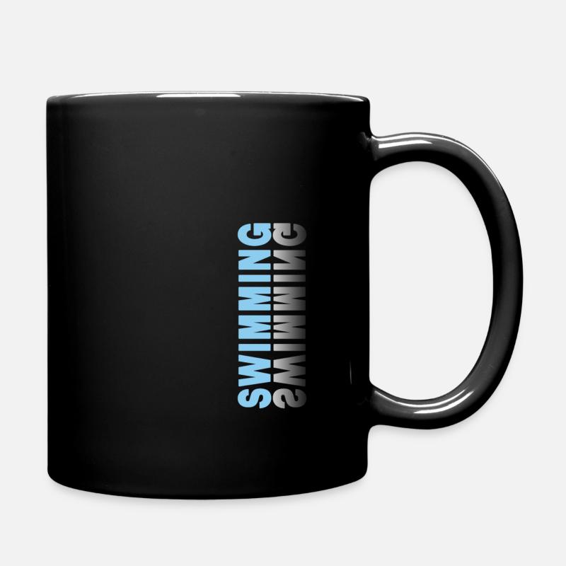 Schwimmen - Tasse einfarbig - Schwarz