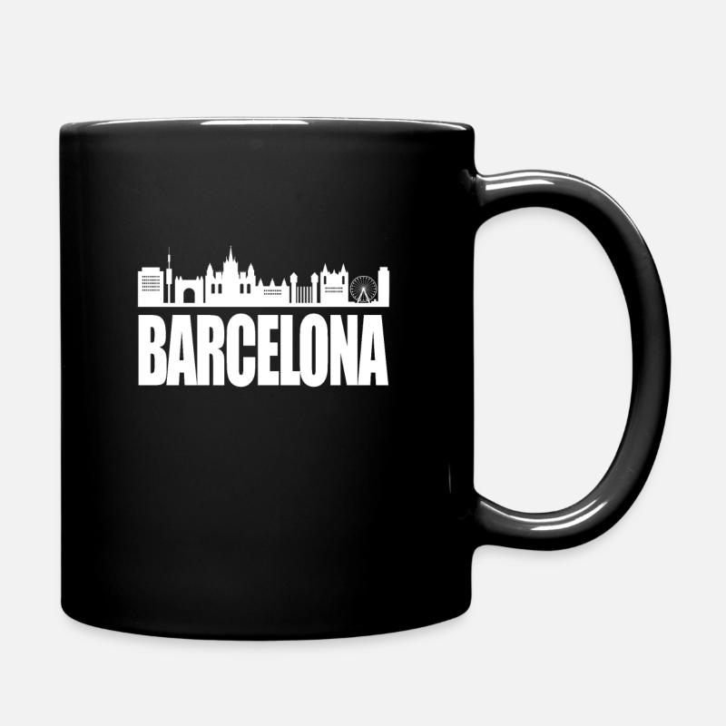 Barcelone - Mug uni - noir