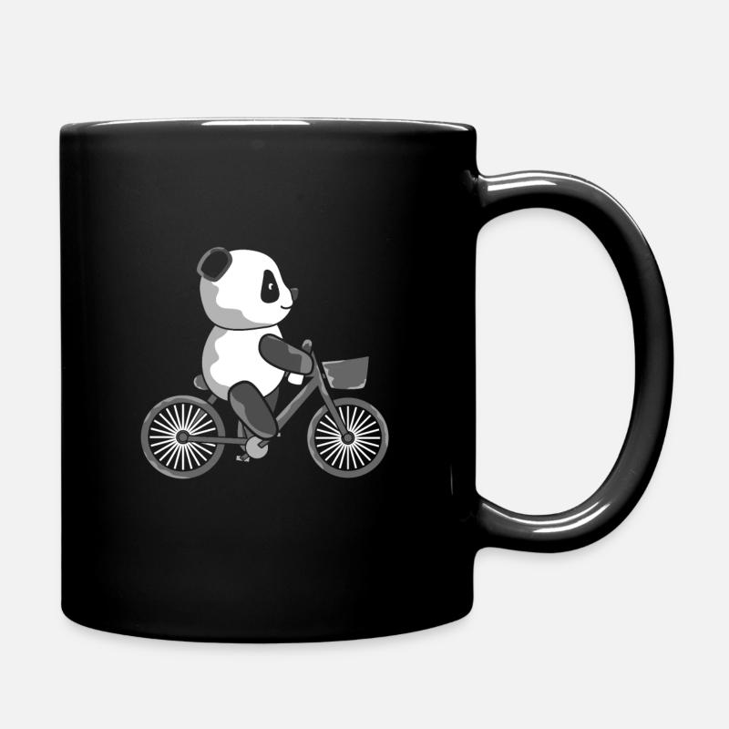 Panda - Tasse einfarbig - Schwarz