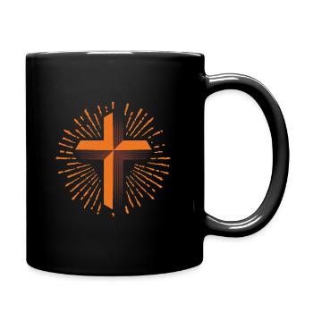 Christliches Kreuz, christentum religion - Tasse einfarbig - Schwarz - Rechts