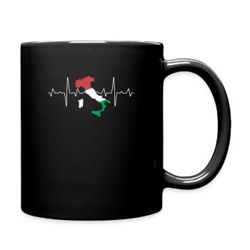Italy - Full Colour Mug - black - Right