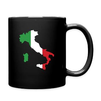 Italien - Tasse einfarbig - Schwarz - Rechts