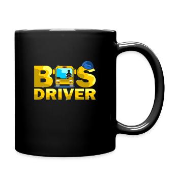 conducteur - Mug uni - noir - Droite