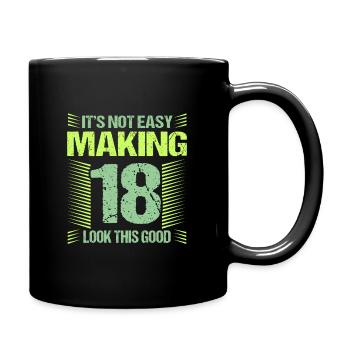 18th birthday - Full Colour Mug - black - Right