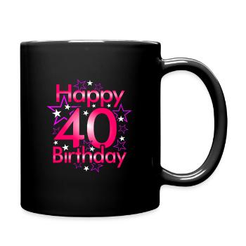 40ème anniversaire - Mug uni - noir - Droite