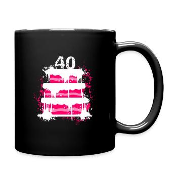40ème anniversaire - Mug uni - noir - Droite