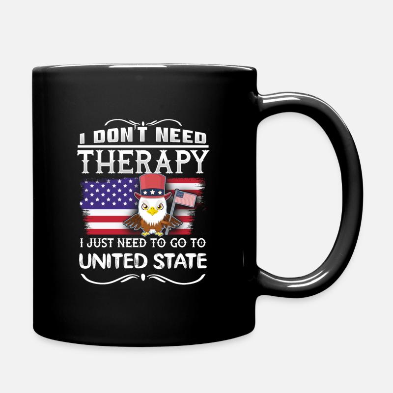 USA USA - Mug uni - noir