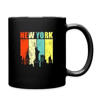 New York - Tasse einfarbig - Schwarz - Rechts