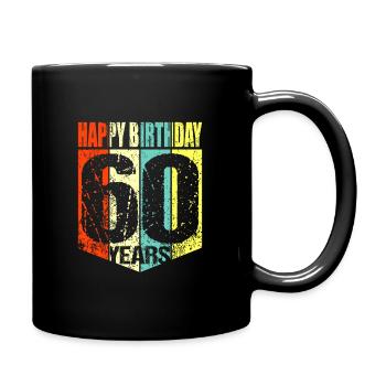 60ème anniversaire - Mug uni - noir - Droite