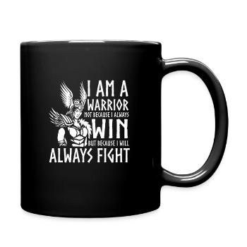 I am a warrior - Warrior Viking Ares - Full Colour Mug - black - Right