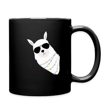 Lama - Tasse einfarbig - Schwarz - Rechts