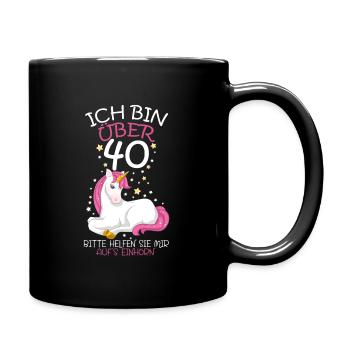 40. Geburtstag - Full Colour Mug - black - Right