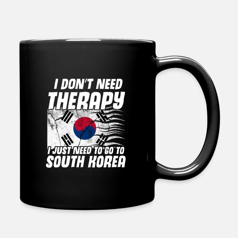 Korea - Tasse einfarbig - Schwarz