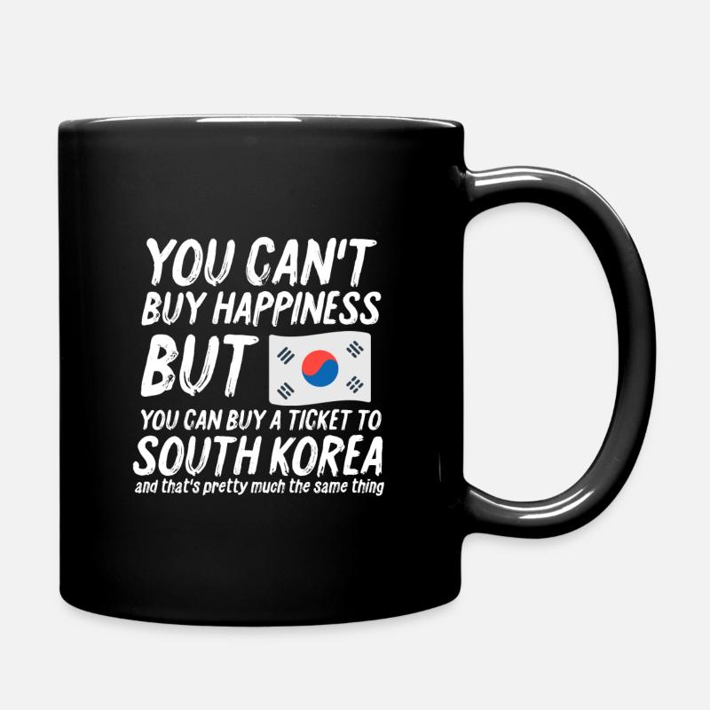 Korea - Tasse einfarbig - Schwarz