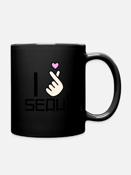 Korea - Tasse einfarbig - Schwarz