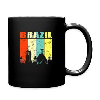 Brazil - Full Colour Mug - black - Right