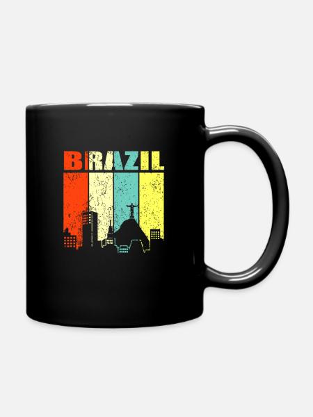 Brasilien - Tasse einfarbig - Schwarz