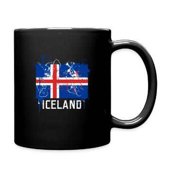Islande - Mug uni - noir - Droite