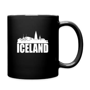 Island - Tasse einfarbig - Schwarz - Rechts