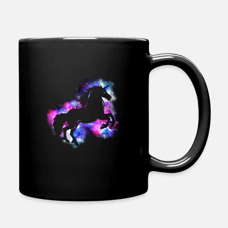Einhorn - Tasse einfarbig - Schwarz
