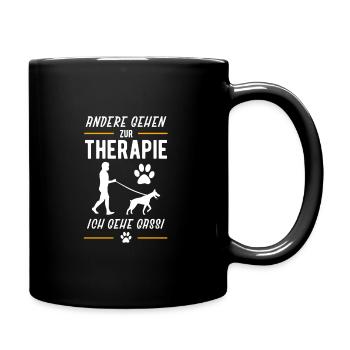 dog - Full Colour Mug - black - Right