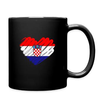Croatia - Full Colour Mug - black - Right