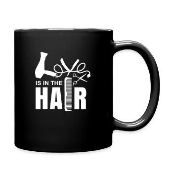 Salon de coiffure coiffeur cheveux cadeau anniversaire drôle - Mug uni - noir - Droite