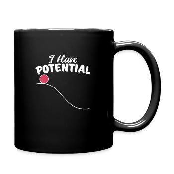 Physik - Tasse einfarbig - Schwarz - Rechts