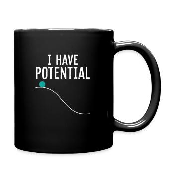Physik Physiker Potential Lehrer Lustiges Geschenk - Tasse einfarbig - Schwarz - Rechts