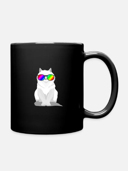 Chat lgbt - Mug uni - noir