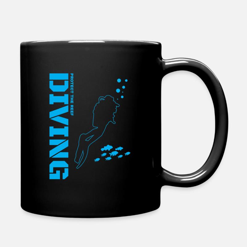 tauchen - Tasse einfarbig - Schwarz
