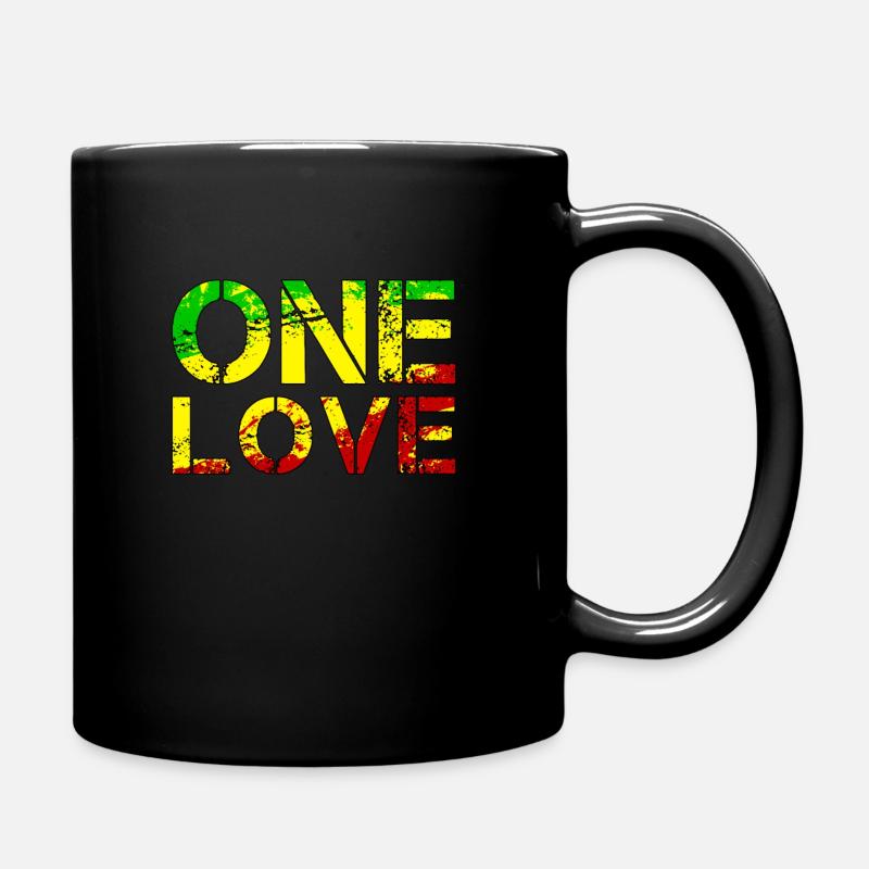 One Love - Reggea Musik - Tasse einfarbig - Schwarz