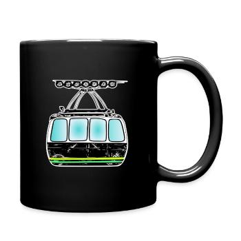 Cable car gondola cable car fan - Full Colour Mug - black - Right