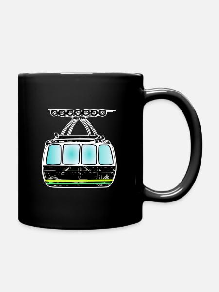 Téléphérique télécabine ventilateur - Mug uni - noir