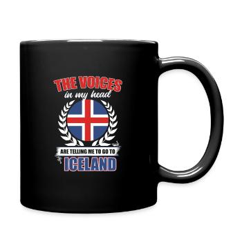 Islande - Mug uni - noir - Droite