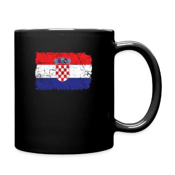Croatia - Full Colour Mug - black - Right