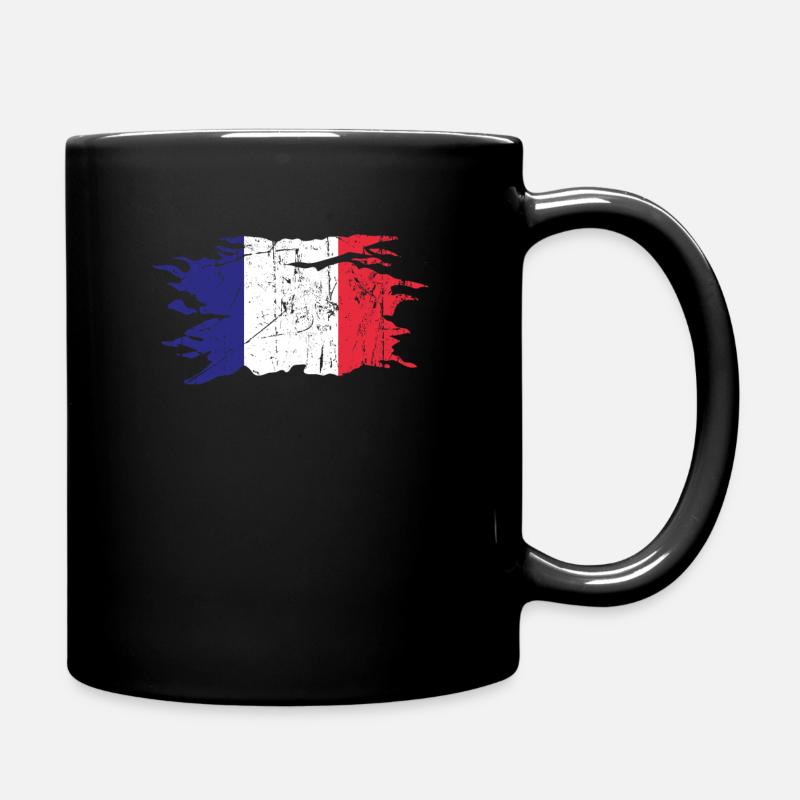 Frankreich - Tasse einfarbig - Schwarz