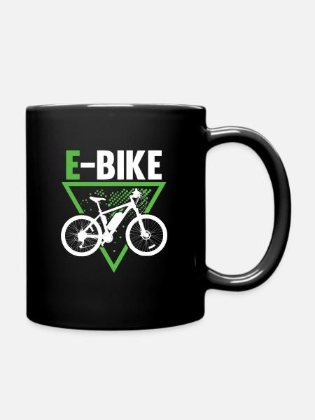 E bike Ebike E-bike - Tasse einfarbig - Schwarz