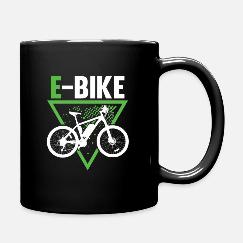 E bike Ebike E-bike - Tasse einfarbig - Schwarz