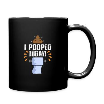 Scheiße Doof Dumm Dumme Welt Lustiger Spruch Dumme - Tasse einfarbig - Schwarz - Rechts