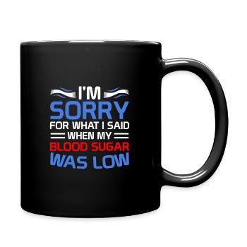 diabetes - Full Colour Mug - black - Right