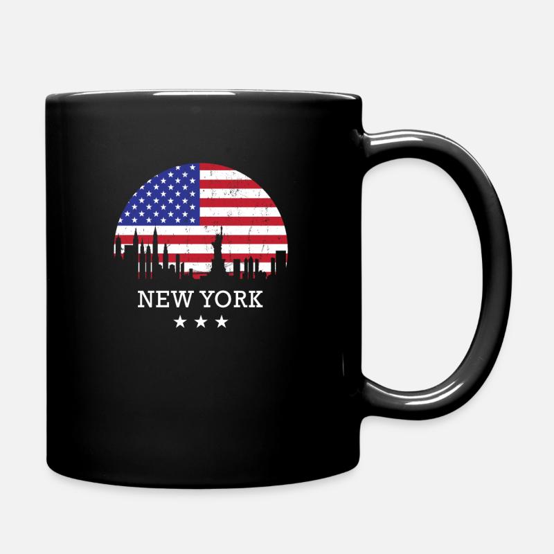 New York - Tasse einfarbig - Schwarz