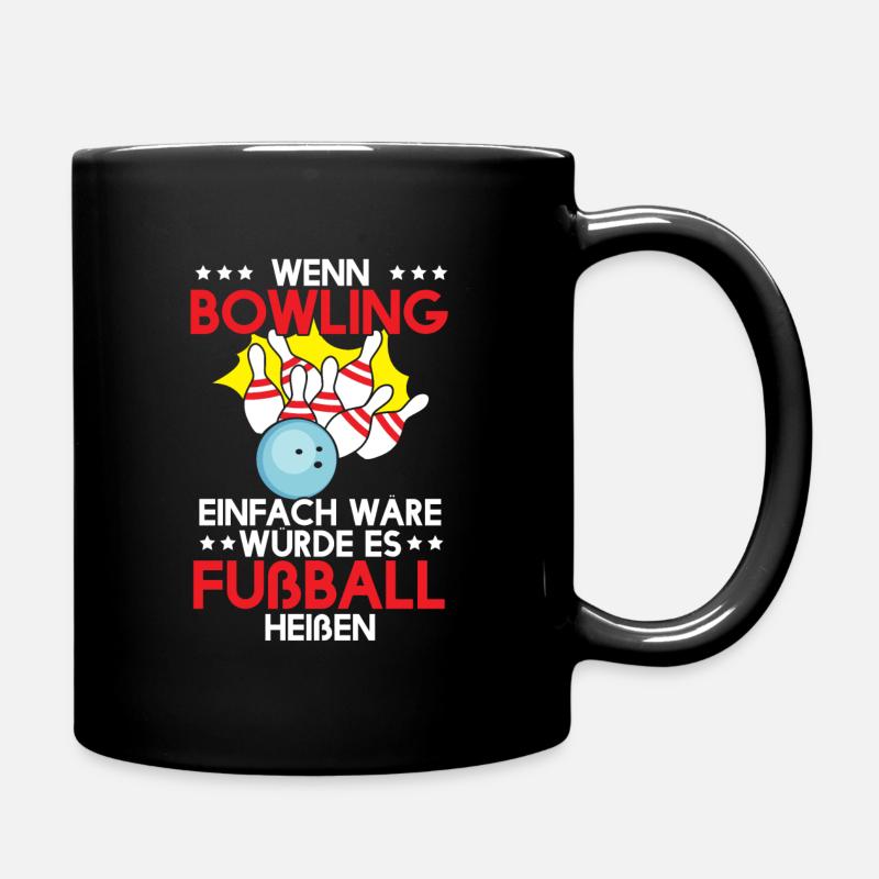 Bowling - Tasse einfarbig - Schwarz
