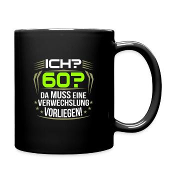 60e anniversaire - Mug uni - noir - Droite