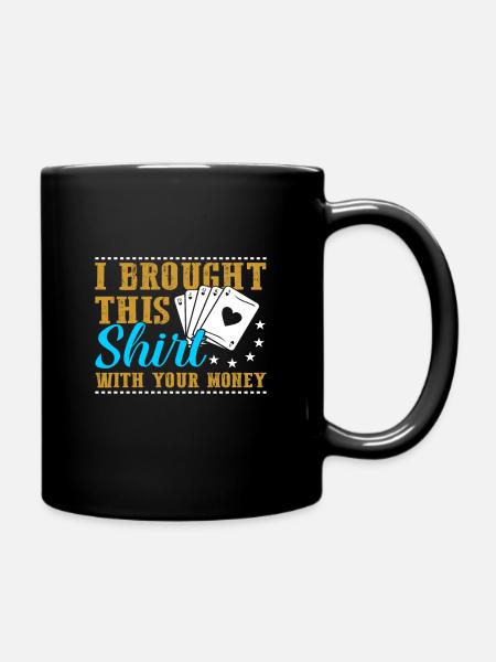 Poker Poker Gift - Full Colour Mug - black