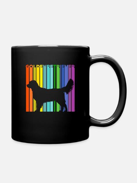 Golden retriever - Full Colour Mug - black