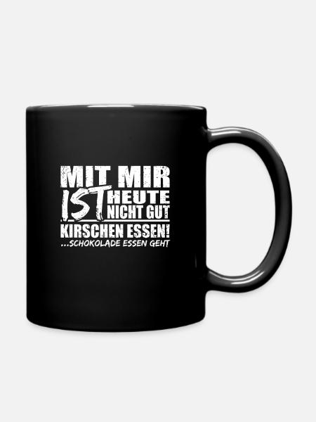 lustiger Spruch - Tasse einfarbig - Schwarz