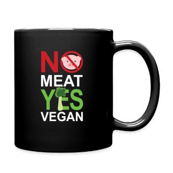 Vegan Végétarien Vegan Gift Verganerin - Mug uni - noir - Droite