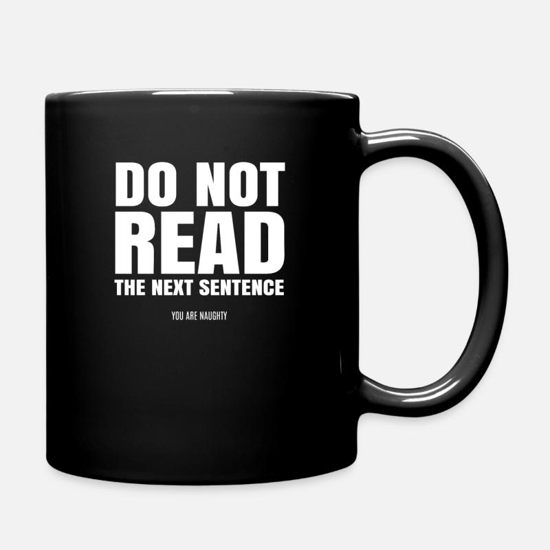 funny saying funny sayings - Full Colour Mug - black