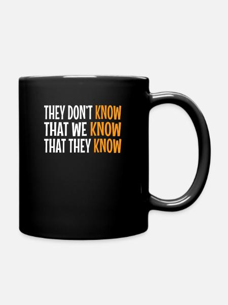 funny saying funny sayings - Full Colour Mug - black